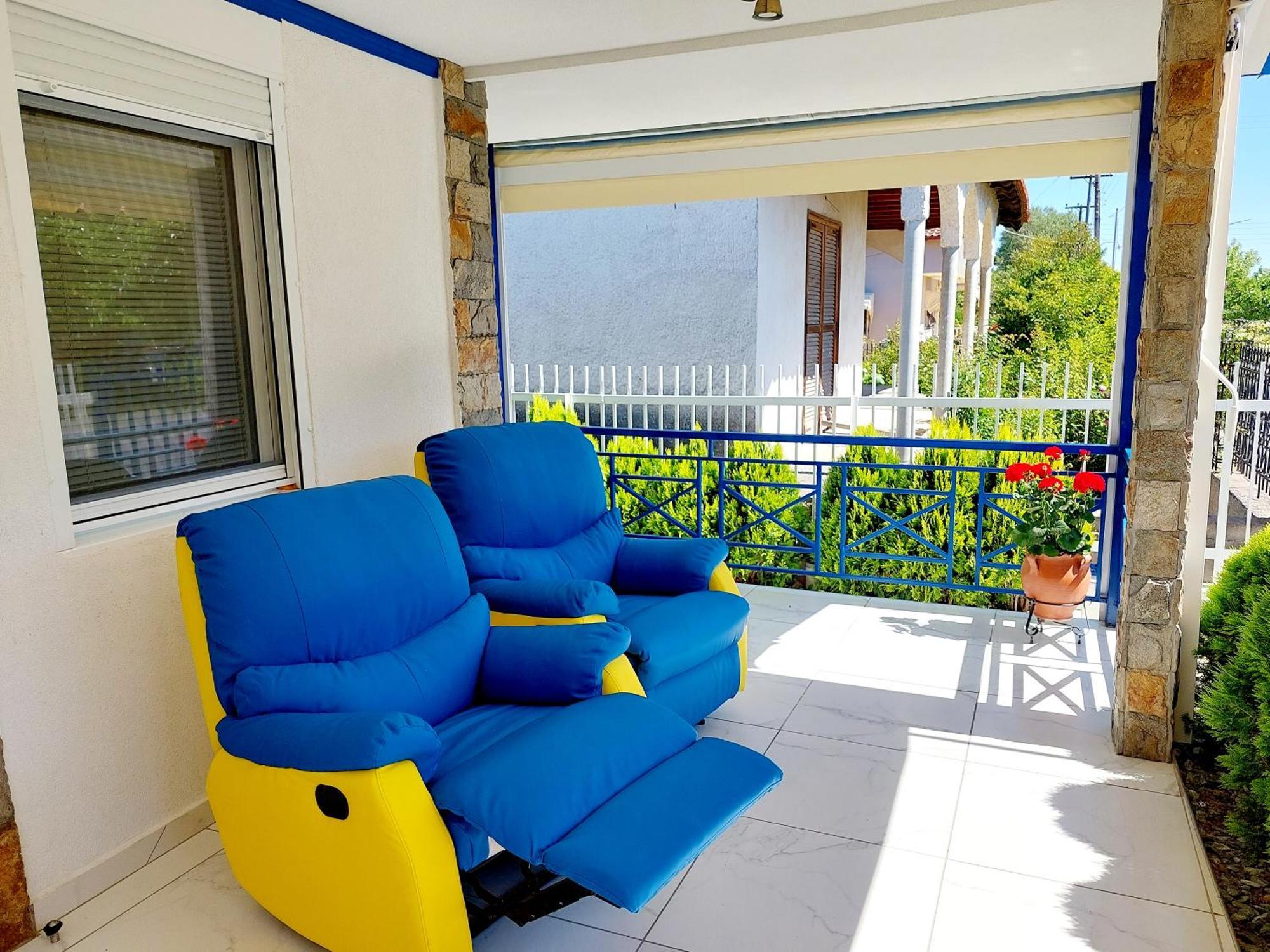 Villa Blue House Nea Kallikrateia Exterior foto